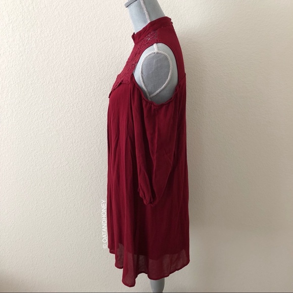 A.U.W. Elbow Cold Shoulder Dress - Picture 2 of 4